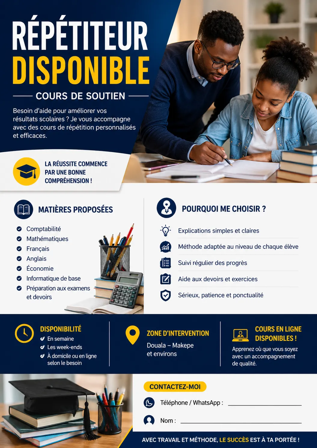 COURS DE RÉPÉTITION A DOMICILE