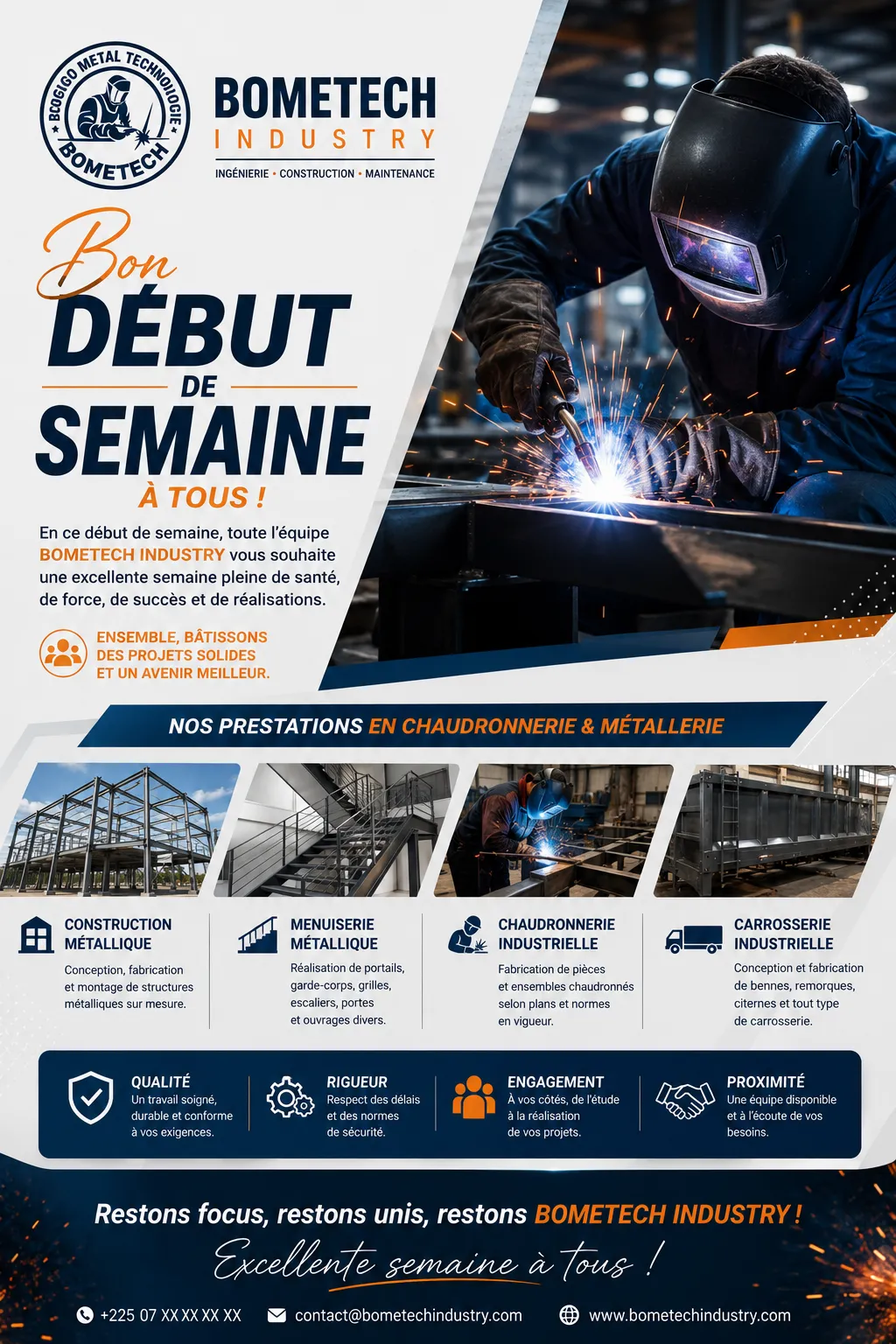 Chaudronnerie et soudure métalliques